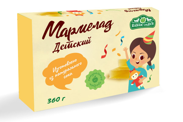 №2 Мармелад  "Детский" белевский 360г   в Ступине