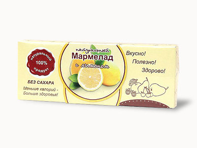  Мармелад натуральный "Лимон" 140г в Ступине