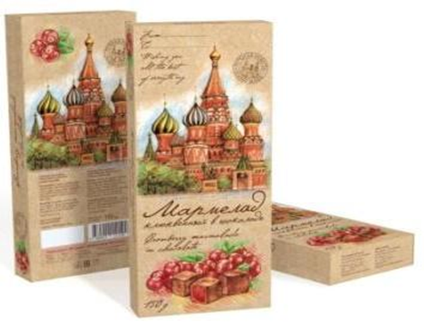 №2 Сладарт Мармелад Клюквенный в тёмном шоколаде, 150г  в Ступине
